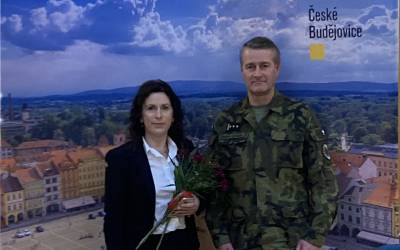 Setkání ředitele Krajského vojenského velitelství s primátorkou města České Budějovice