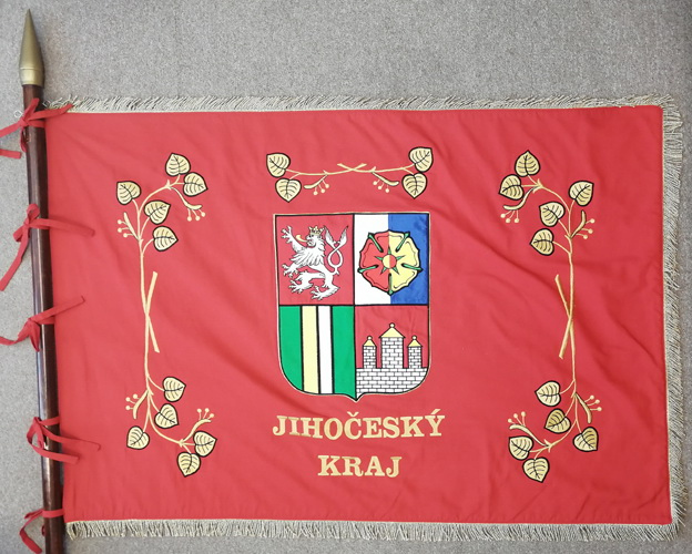Prapor pěší roty AZ při KVV České Budějovice