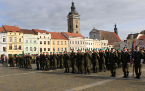Budějovičtí záložníci na "svém" náměstí