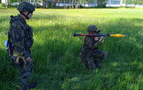 Také v Třebotovických kasárnách probíhal nácvik střeleb