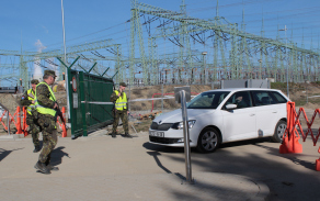 Elektrická stanice firmy ČEPS a.s., Kočín pod ochranou záložáků