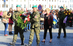 Pietní akt u pamětní desky T. G. Masaryka