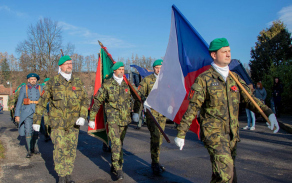 Příslušníci pěší roty AZ KVV České Budějovice