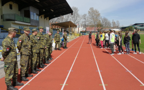 Společný nástup před závěrečným vyhodnocením